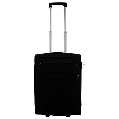 Qubed Two Wheeled Cabin Suitcase 55cm, Black Qubed Two Wheeled Cabin Suitcase 55cm, Black